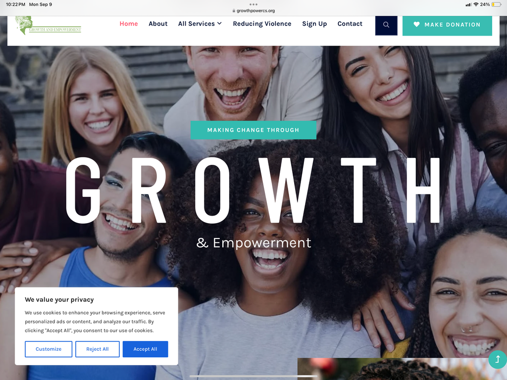 Custom Wordpress Design Growth Empowerment