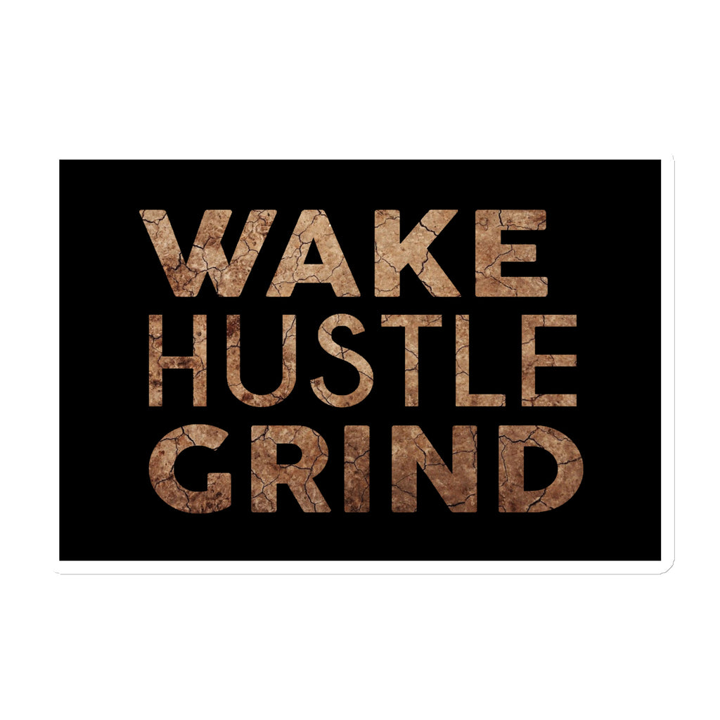 Wake Hustle Grind Small Magnet
