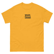 Wake Hustle Grind Stiched 2 sided print Men's classic tee