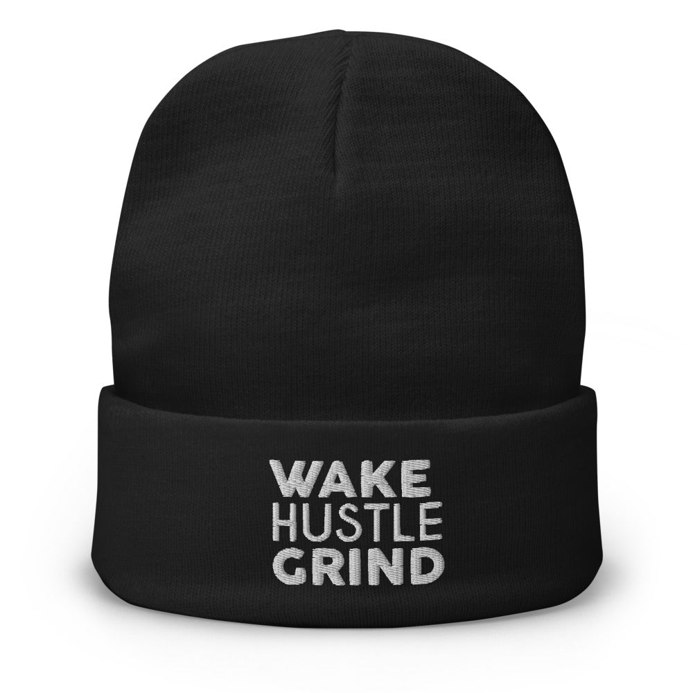 Wake Hustle Grind Beanie