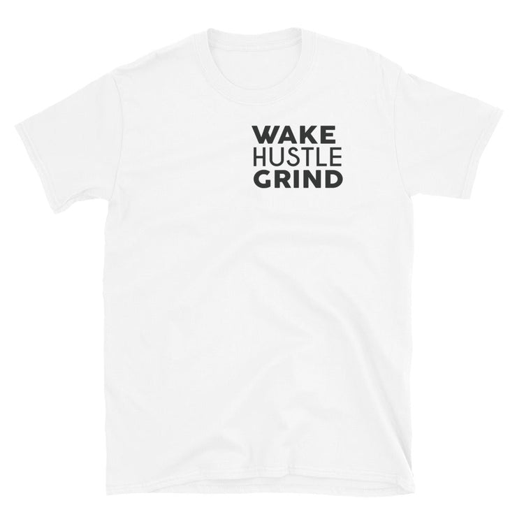 Wake Hustle Grind Classic White Tee