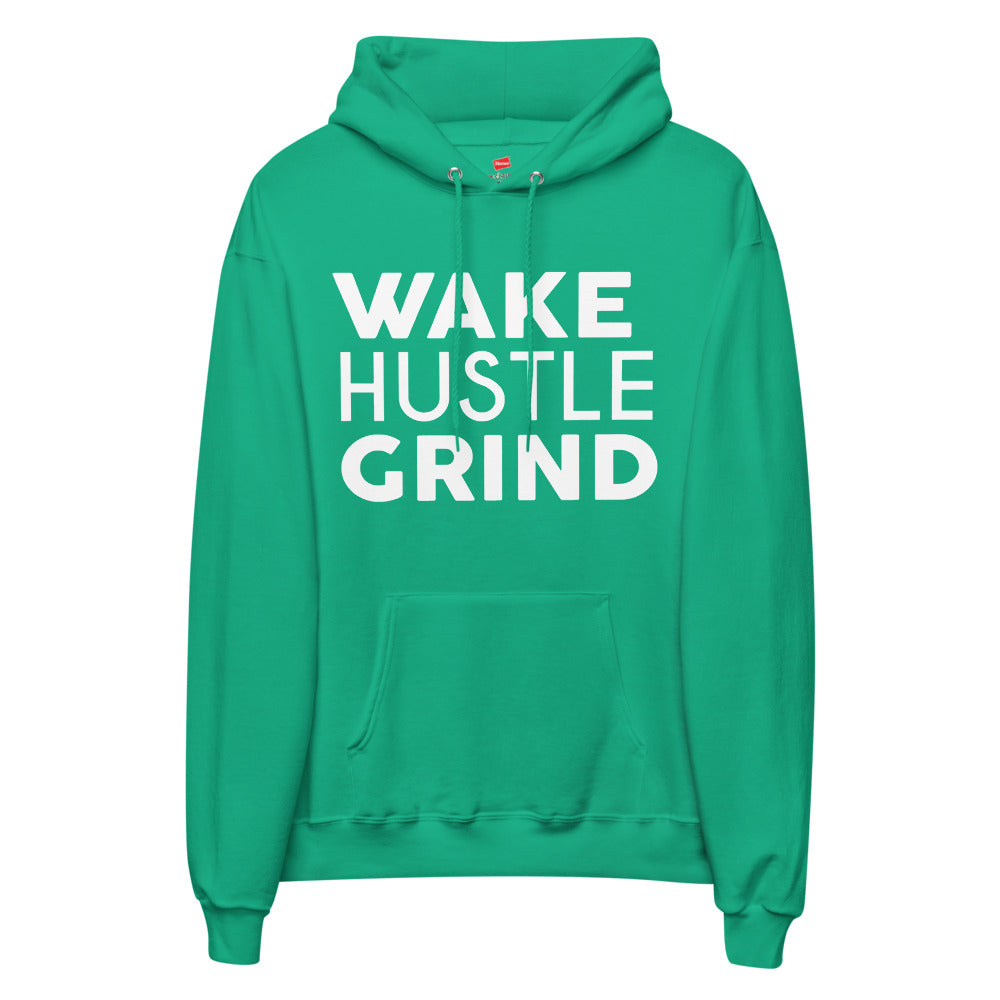 Wake Hustle Grind Green Hoodie